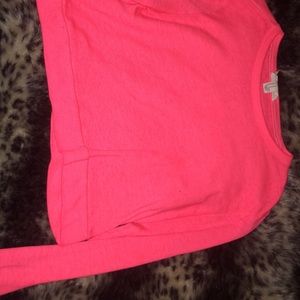 Pink cropped sweater